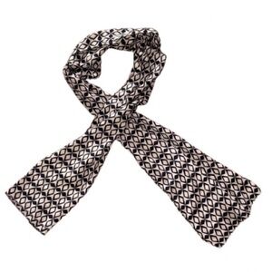 Etro Black and cream Scarf Elegant Accessory